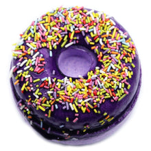 Load image into Gallery viewer, Blackberry & Almond Doughnut Bath Bomb