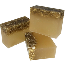 Load image into Gallery viewer, three agave honey and oat organic body and face soap.
