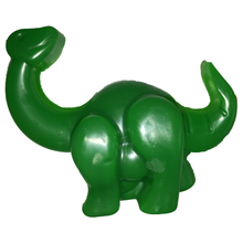 Load image into Gallery viewer, green brachiosaurus dinosaur shaped kids soap bar