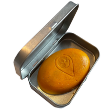 Load image into Gallery viewer, vegan goldi-locks conditioner bar in slimline conditioner bar tin. suitable for all hair types. Amazonian Cupuacu Seed, Jojoba and Argan