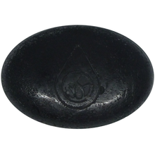 Load image into Gallery viewer, vegan black beauty conditioner bar suitable for all hair types. activated charcoal, black pepper and blueberry. smells like patchouli.