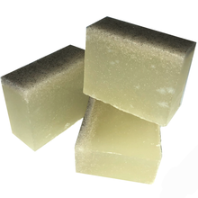 Load image into Gallery viewer, three standing vegan gardener&#39;s peppermint and pumice stone organics soap bar
