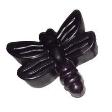 Load image into Gallery viewer, purple dragonfly shaped kids soap bar