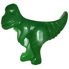 Load image into Gallery viewer, green t-rex dinosaur shaped kids soap bar