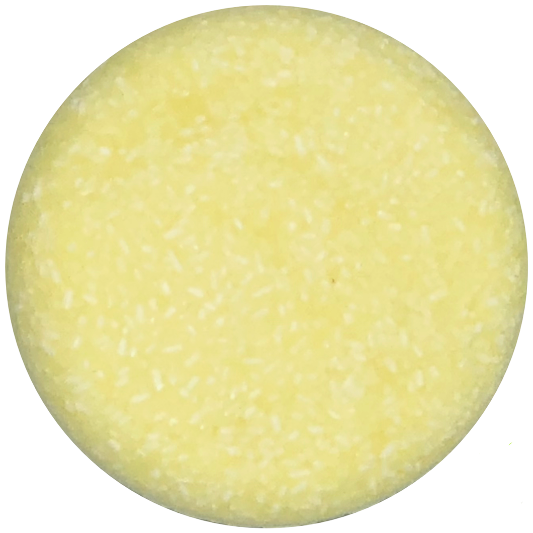 plastic free organic and vegan sheri mango yellow solid shampoo bar