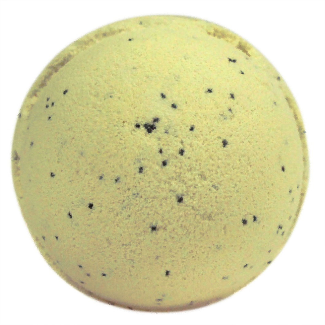 simply vanilla jumbo bath bomb. Vanilla is a calming scent that evokes emotional reactions and memories of home and happiness.