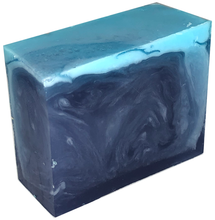 Load image into Gallery viewer, blue baby powder organic vegan soap bar
