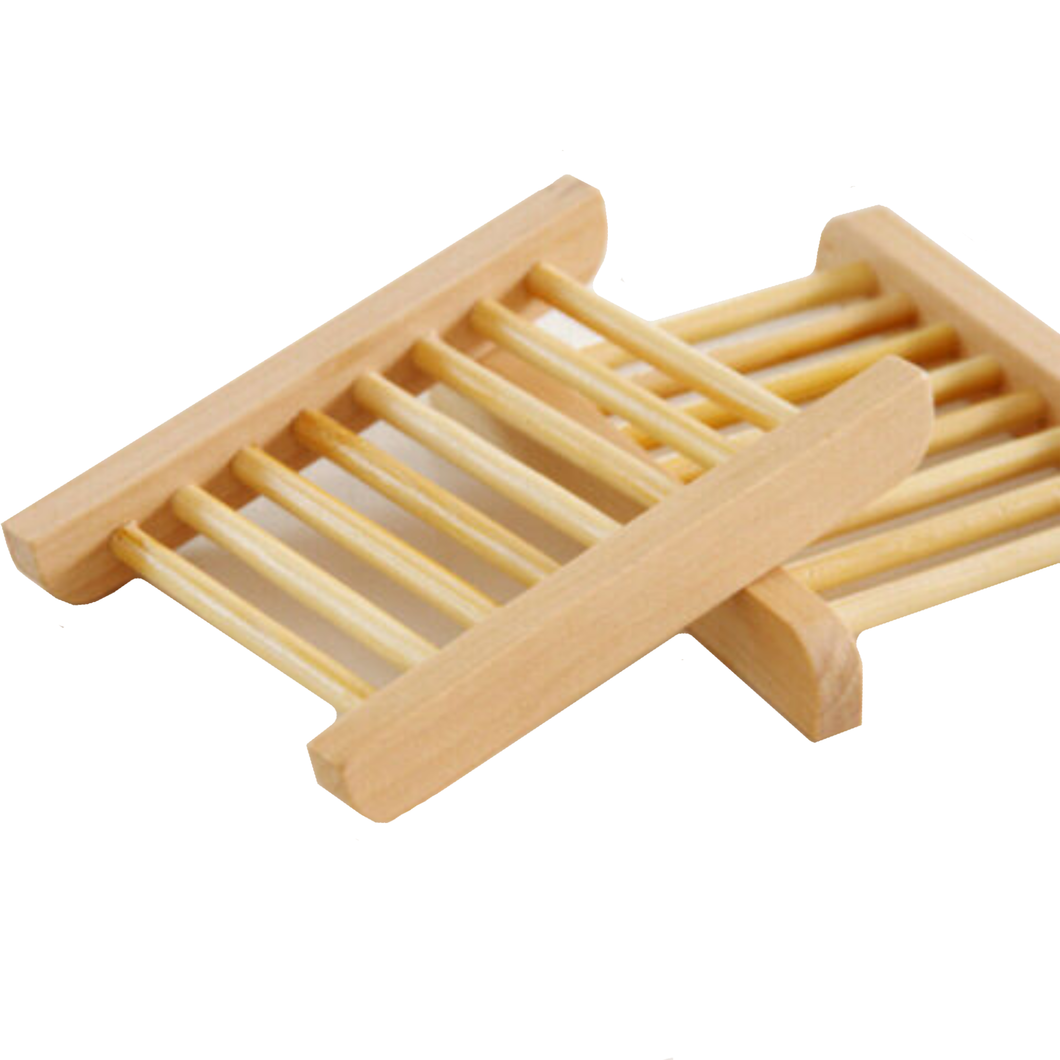 2 x Bamboo Soap Racks