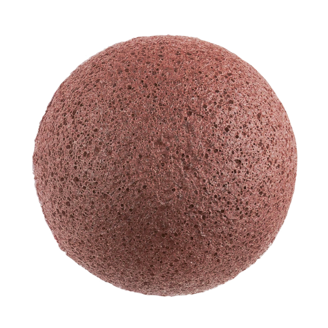eco friendly and natural red clay konjac facial and body sponge