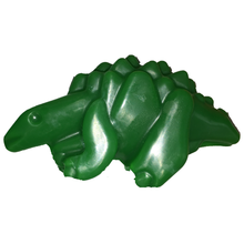 Load image into Gallery viewer, green stegosaurus dinosaur shaped kids soap bar
